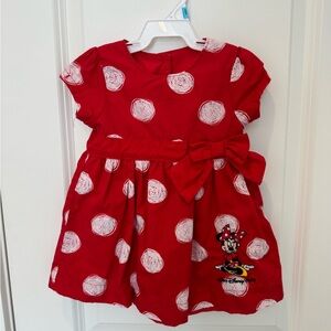 Disney Red Minnie Mouse Dress with White Polka Dots